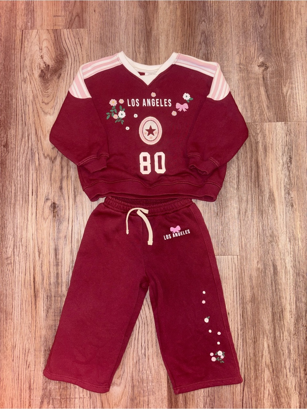 USED Toddler Girl Jogger Set